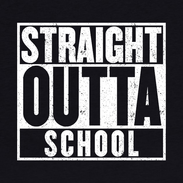 Straight Outta School T-Shirt by mangobanana